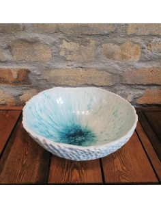 Glazed Pottery Bowl, deep,...