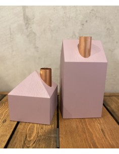 Wooden candlestick "House",...