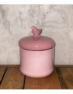 Ceramic Cookie Jar, pink