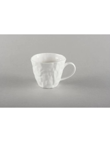 Crumpled Porcelain Coffee Cup, 250ml