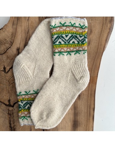 Hand-knitted Women's Wool Socks (Size 39)